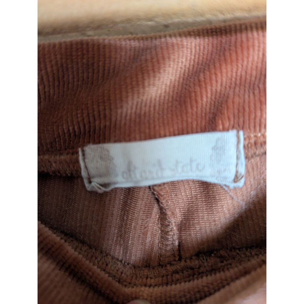 Altar’d State Velvety Ribbed Flared Pants - Rust | Small - Picture 3 of 5